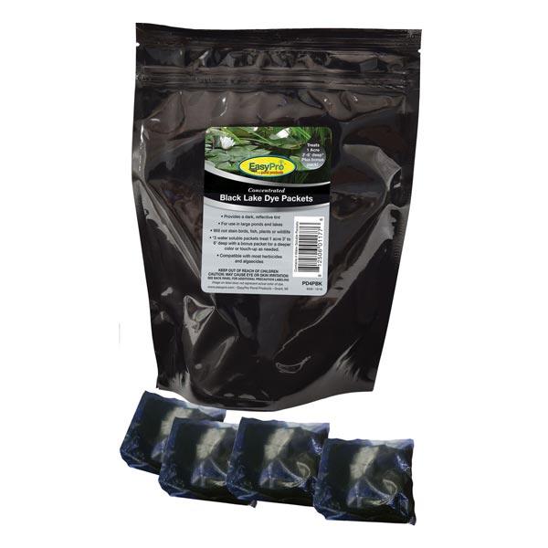 EasyPro Concentrated Lake Dye Packets - Dry Pond Dye EasyPro Black - 4 Packets