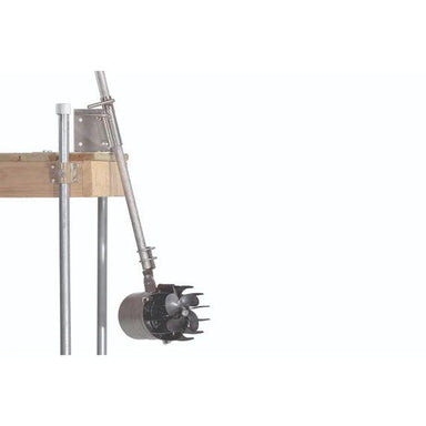Kasco AquatiClear attached to dock with white background