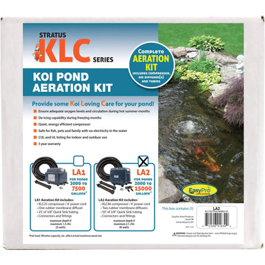 EasyPro KLC Koi Pond Aeration Kit - 2000 to 15000 Gallons ponds Aerator EasyPro