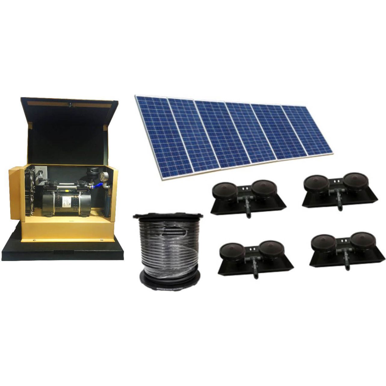EasyPro SASD34 Deep Water Solar Aeration Complete System – Up to 4 acres Aerator EasyPro