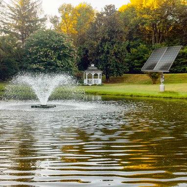 Scott Aerator DA-20 1/2 HP Solar Aerating Pond Fountain Fountain Scott Aerator