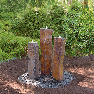 Stone Fountains – Basalt & Granite Kits | Your Pond Pros