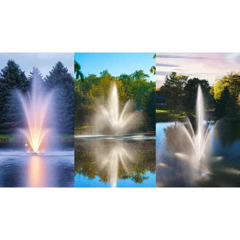 Multi Display Pond Fountains | Interchangeable Spray Pattern Fountains
