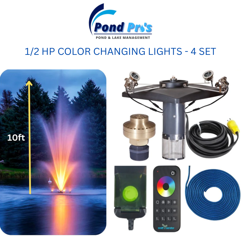 Scott Aerator Amherst Fountain With Lights Bundle