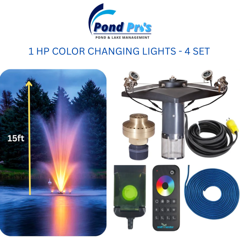 Scott Aerator Amherst Fountain With Lights Bundle