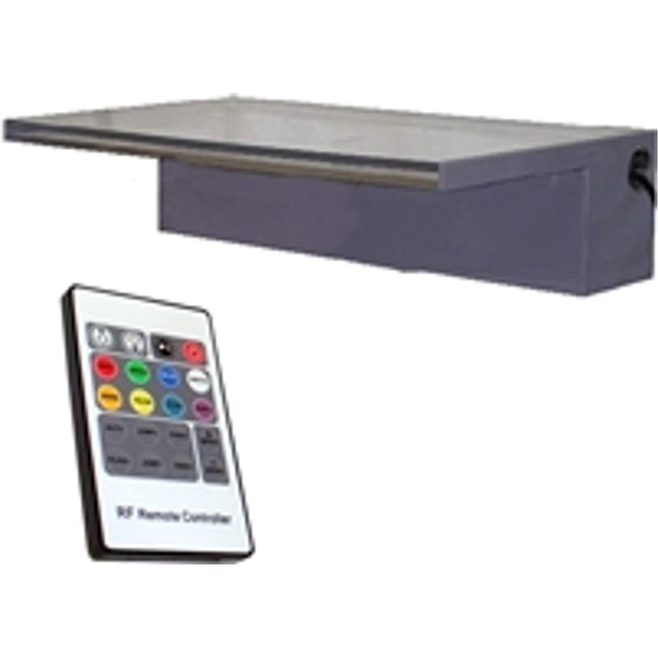 48" Stainless Steel NiteFalls Color Changing Spillway with Remote Spillway Airmax   