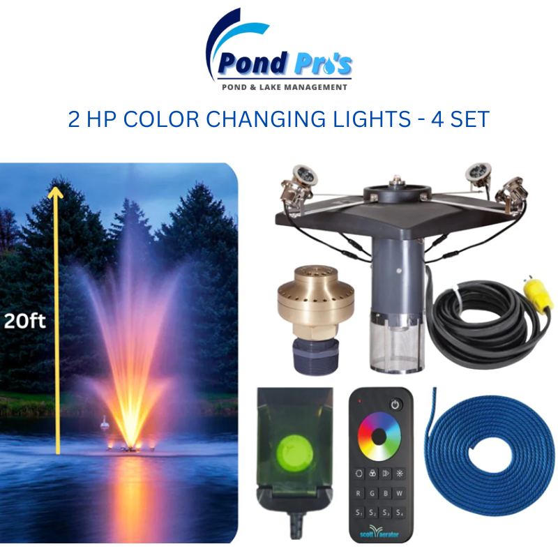 Scott Aerator Amherst Fountain With Lights Bundle