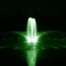 Airmax Ecoseries with Crown and Trumpet Spray pattern in pond at night with green lights