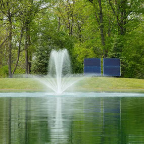 Solar Pond Aerator with Battery Backup – Airmax SolarSeries Aeration System