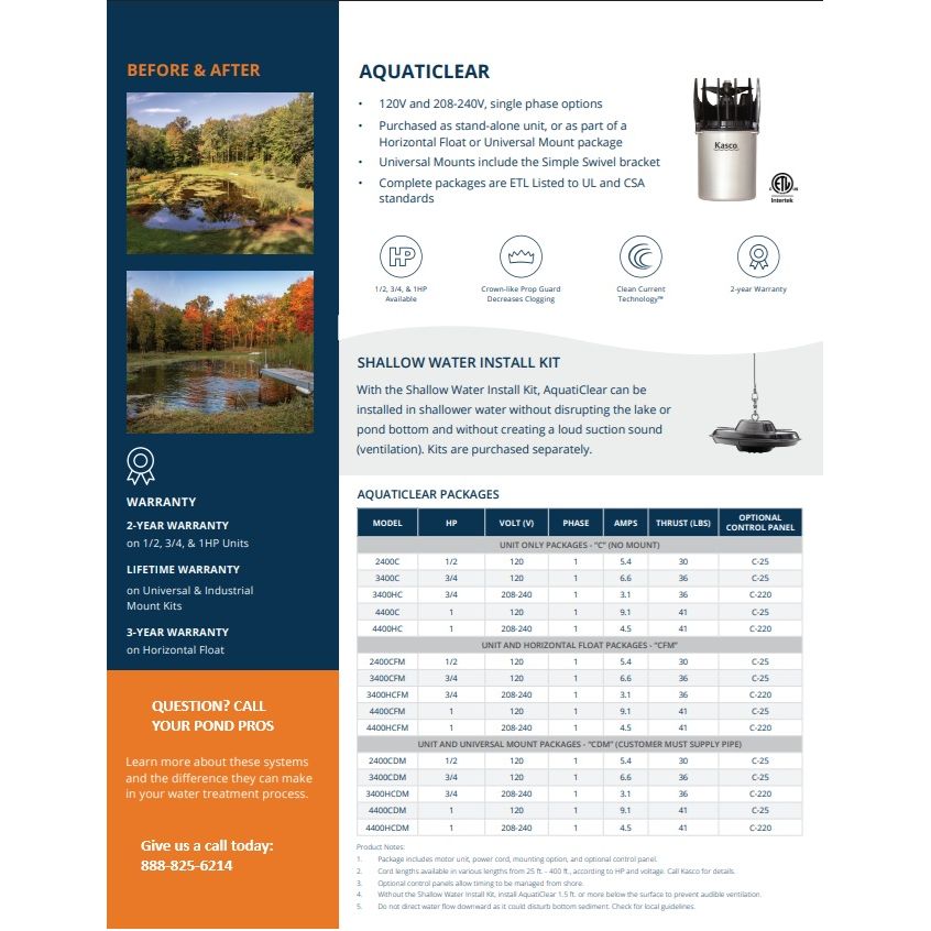 Kasco AquatiClear Circulator