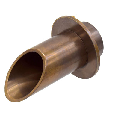BWS2RN Vianti Falls antique brass round wall scupper