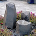 Twisting Cascade triple fountain with Twisted Creek, Short Cascade and Klamath rocks