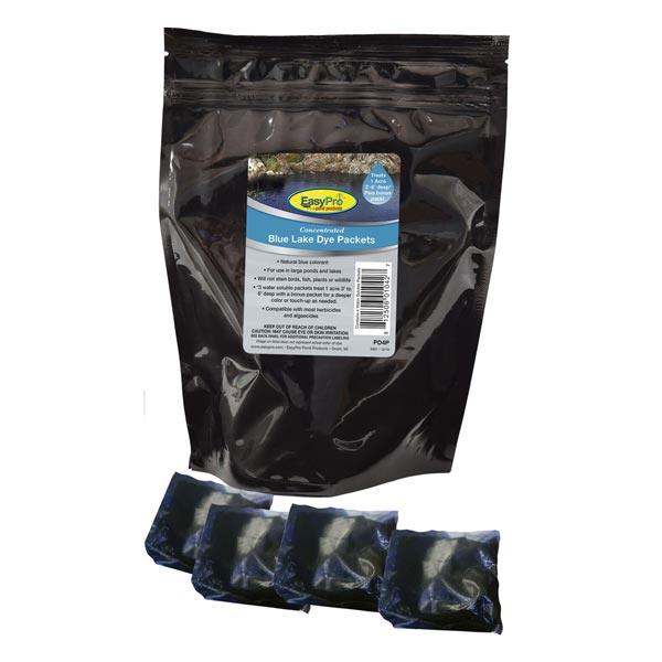 EasyPro Concentrated Lake Dye Packets - Dry Pond Dye EasyPro Blue - 4 Packets  