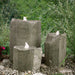 GFRC bird bath triple fountain bubbling boulders