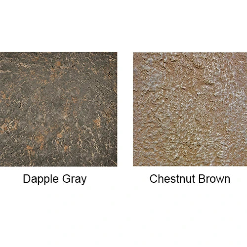 GFRC rock color options Dapple Gray and Chestnut Brown