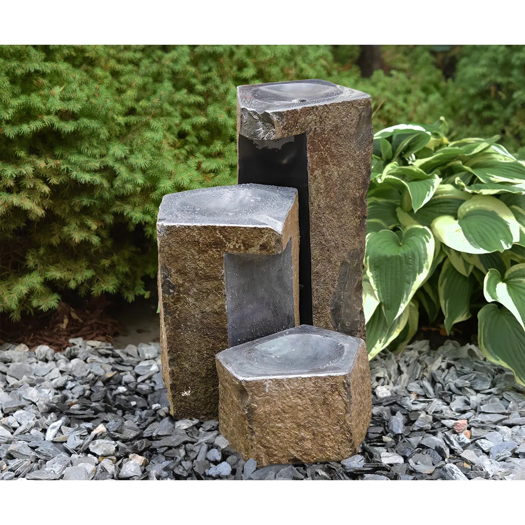 EasyPro Keyed Spillway Basalt Column Fountain - Thumbnail 3