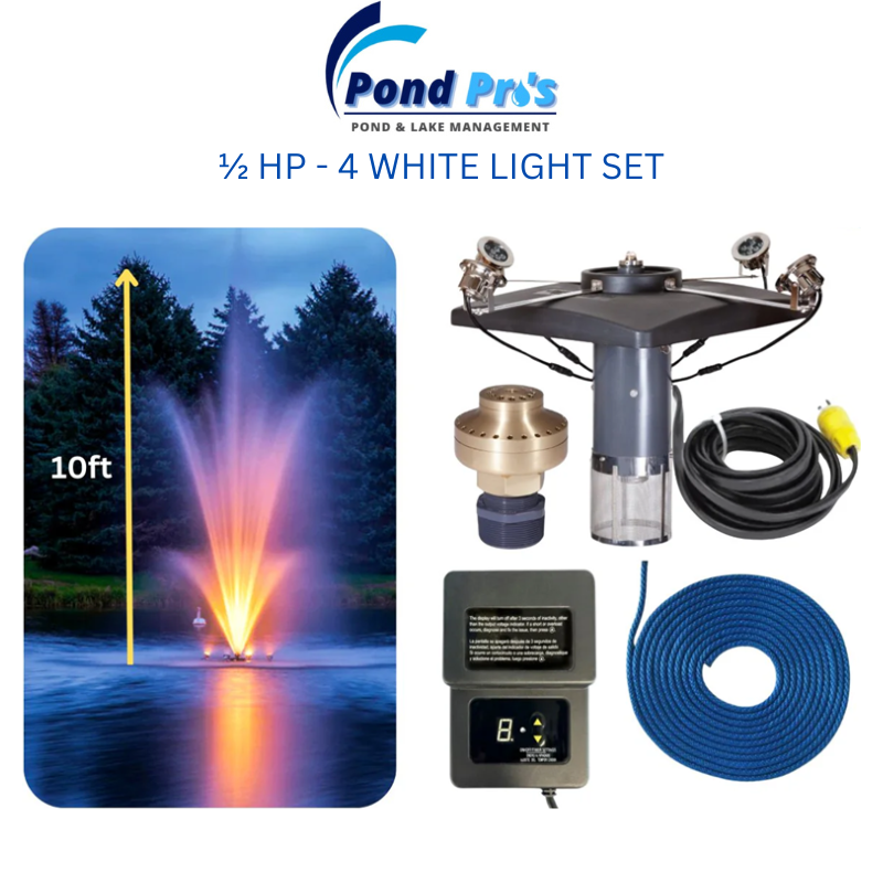 Scott Aerator Amherst Fountain With Lights Bundle