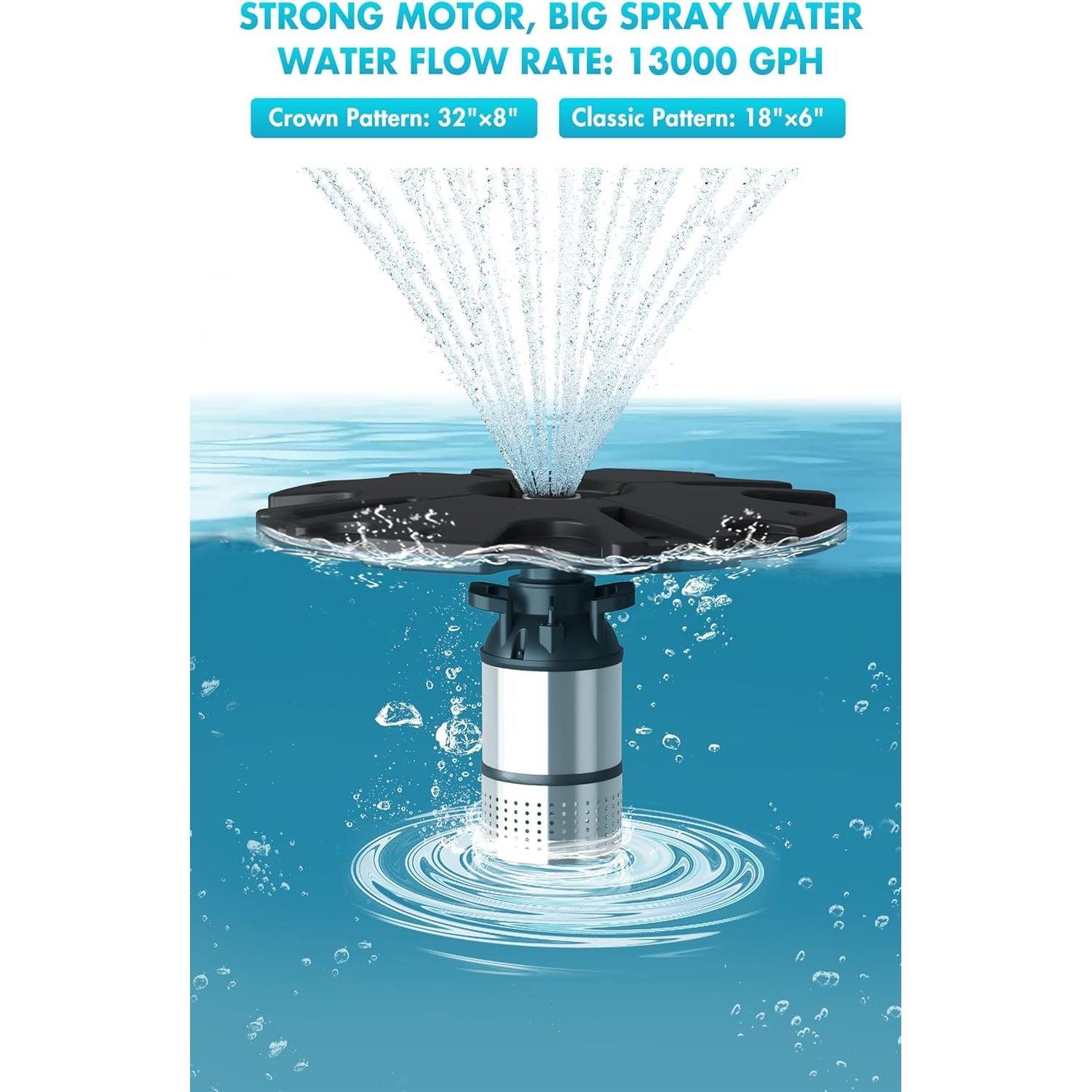 Healthy Aquatics-FS01  1/2 HP Floating Fountain Fountain Healthy Aqua   
