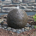 Stacked slate sphere fountain