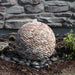 Rose pebbled sphere fountain