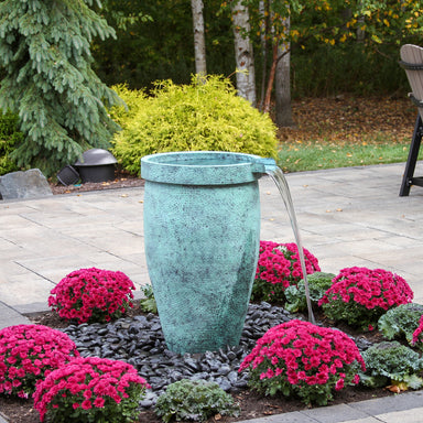 Blue Thumb 35.5 inch brass round spillway urn fountain kit