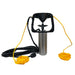 Ice Away De-Icer attached to yellow cords on a white background
