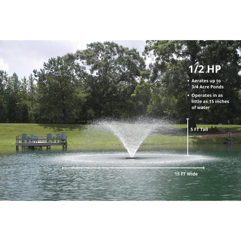 Kasco VFX Series Fountain With Lights Bundle