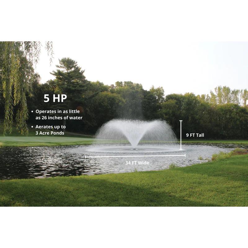 Kasco VFX Series Fountain With Lights Bundle