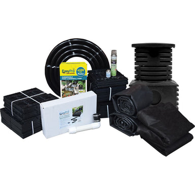 Pro-Series™ Just-A-Falls™ Kit – 23″ Spillway (16′ Stream) With High Strength Res-Cubes & Waterfall Diffuser Waterfall Kit EasyPro