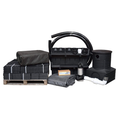 Pro-Series™ Just-A-Falls™ Kit – 82″ Spillway (34′ Stream) With High Strength Res-Cubes Waterfall Kit EasyPro