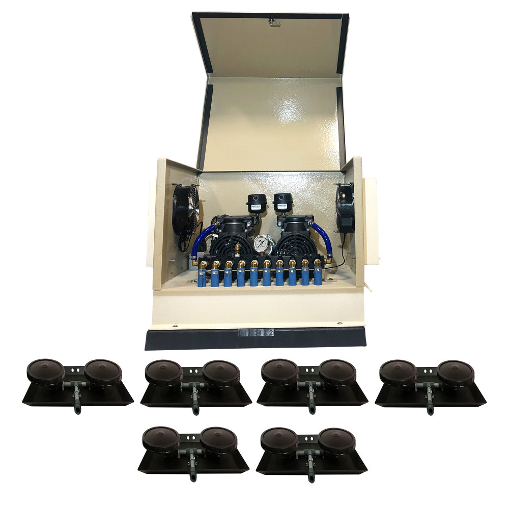 AerMaster Pro 15 (1HP) Dual Compressor Cabinet Interior