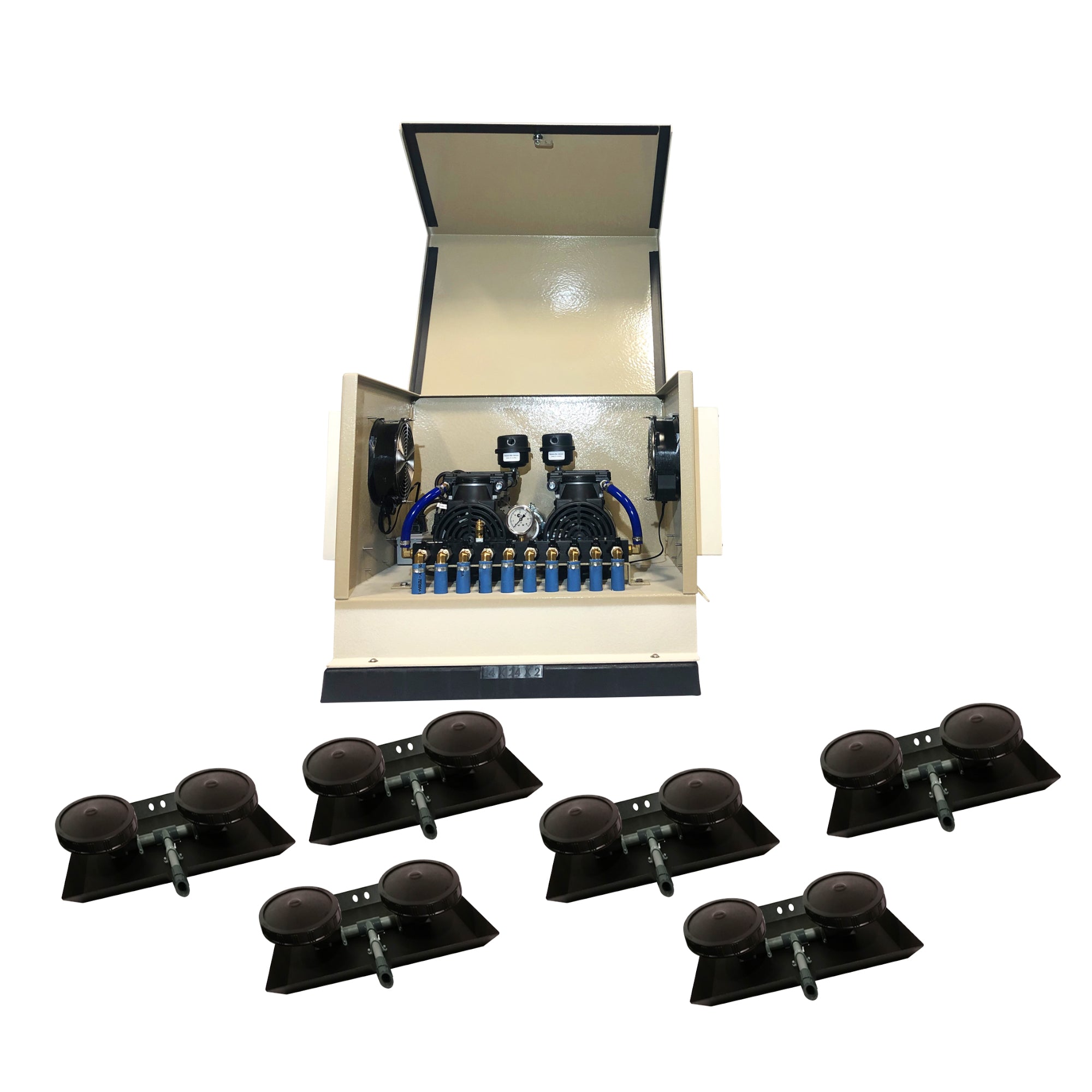 AerMaster Pro XL 1.5HP Dual Compressor Cabinet