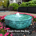 Brass reflection bowl fountain aqua patina fresh out of the box