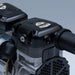 Close-up of Stratus™ SRC 1/2hp Compressor with Sound Shieldwith a brand logo on a gradient background