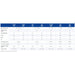 Technical specifications table for Scott Aerator Great Lakes Fountain with various parameters and values.