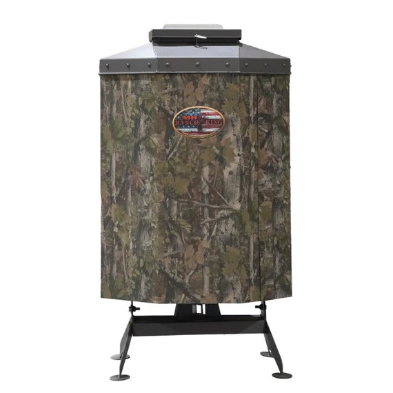 Texas Avenger Fish Feeder with a brand logo on a white background