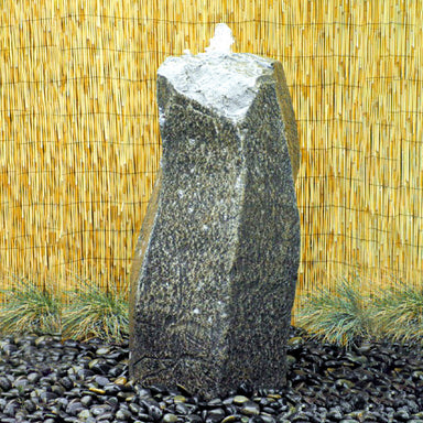 Twisted Creek boulder fountain detail