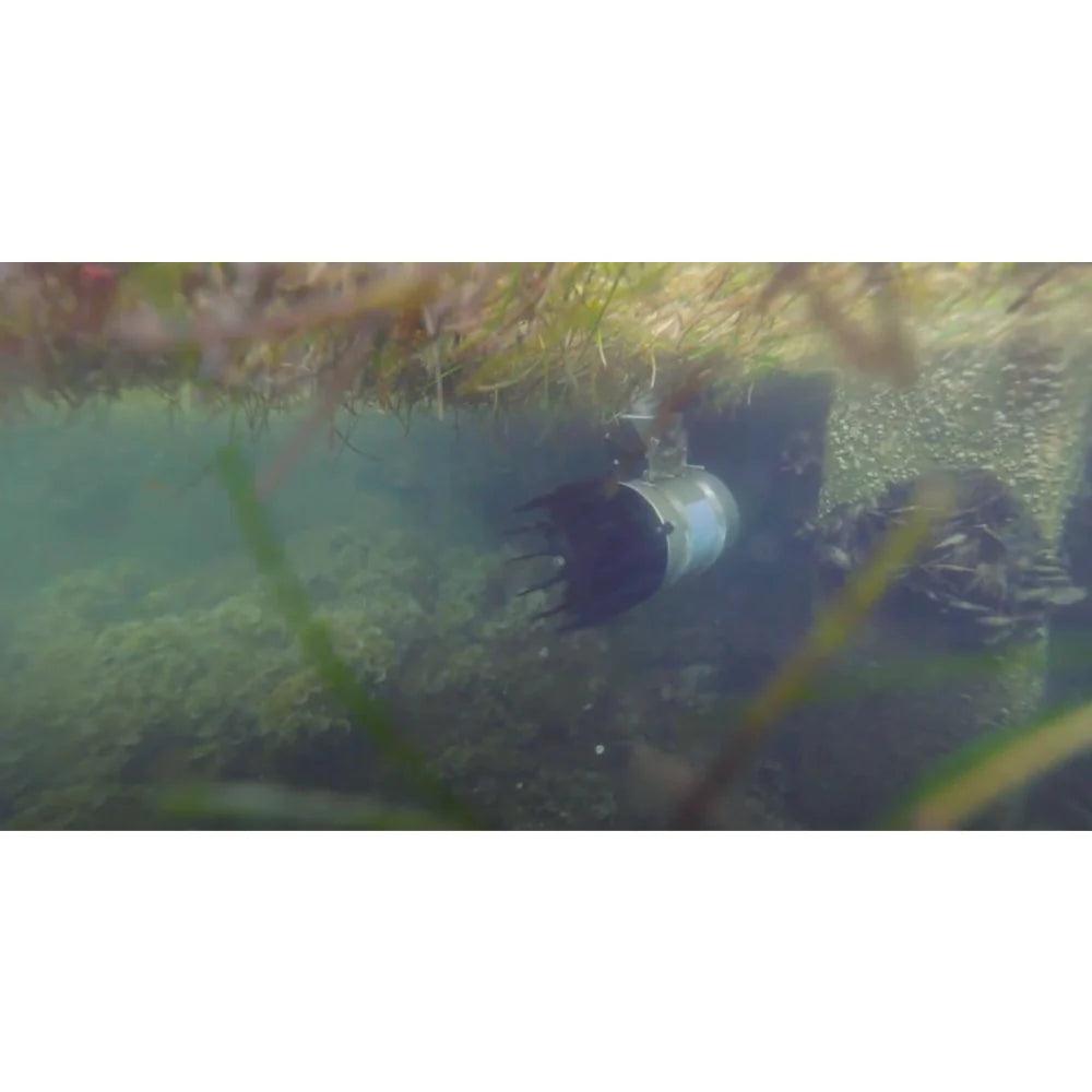 Below water surface image of Kasco AquatiClear  blowing muck away