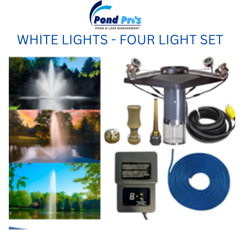 Scott Aerator Triad Fountain With Lights Bundle