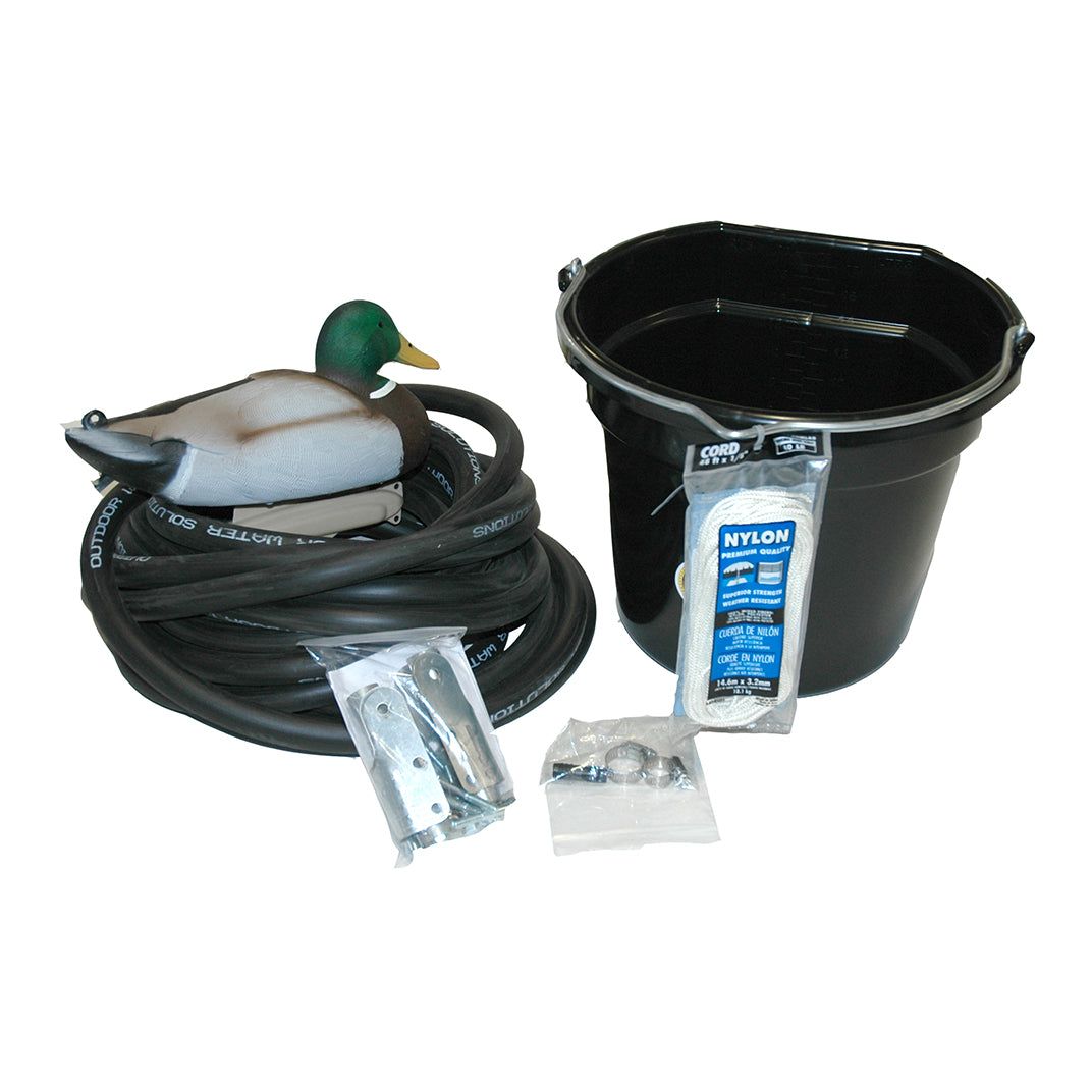 Outdoor Water Solutions Wooden windmill pond aerator small pond accessory kit