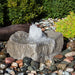 Blue Thumb Agawa Falls GFRC boulder fountain in Dapple Gray