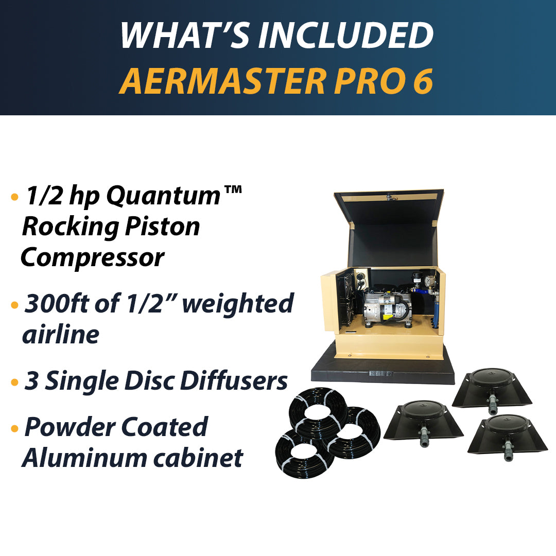 Outdoor Water Solutions AerMaster Pro 4.3 CFM Aerates Up to 2.5 Acres
