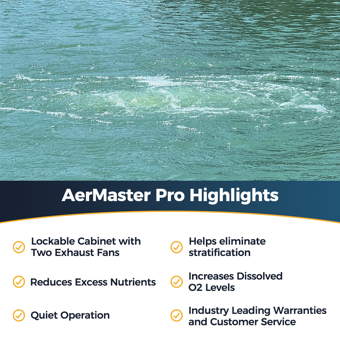 Outdoor Water Solutions AerMaster Pro 4.3 CFM Aerates Up to 2.5 Acres