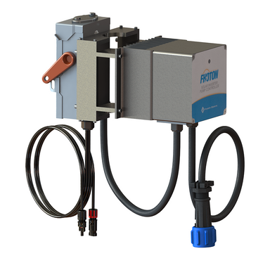 Airmax SolarSeries fountain disconnect switch and controller with coiled cord