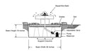 Basalt bird bath fountain basin diagram