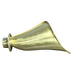 Brass Calla Lily flower spout side view