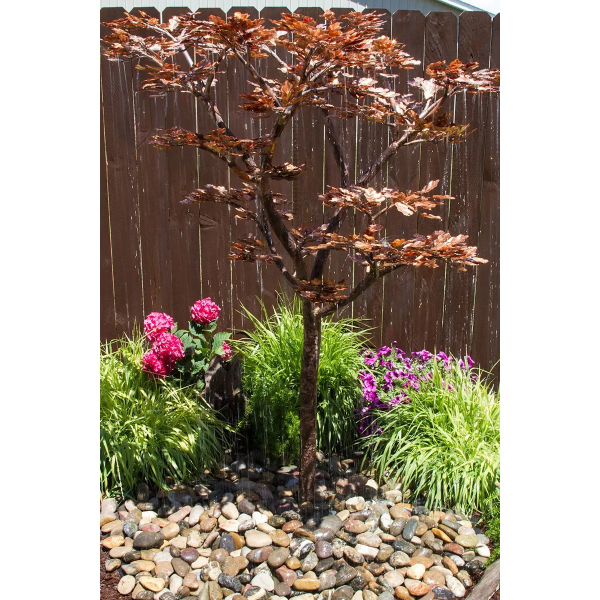 Blue Thumb copper extra tall oak tree fountain kit