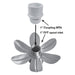 Brass flower spout 1 inch rear inlet dimensions