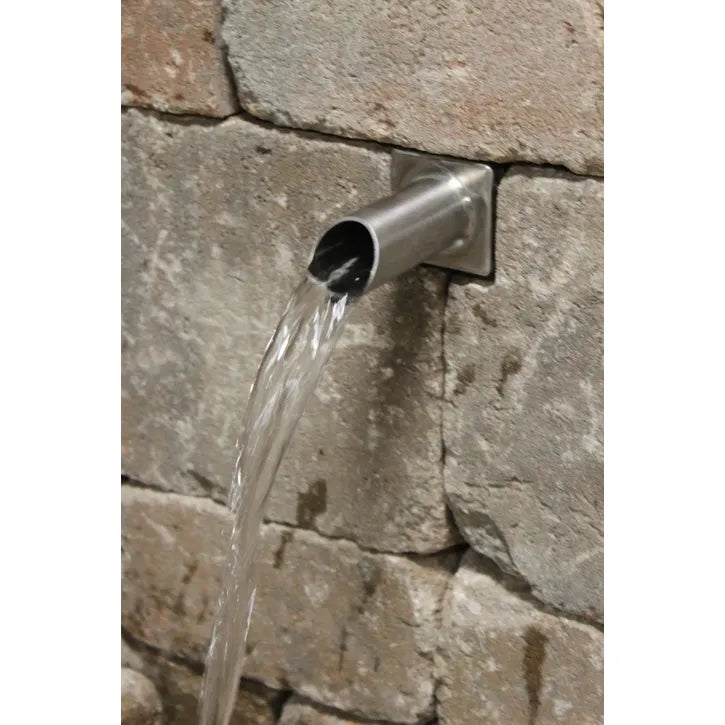 Stainless steel small round wall spout