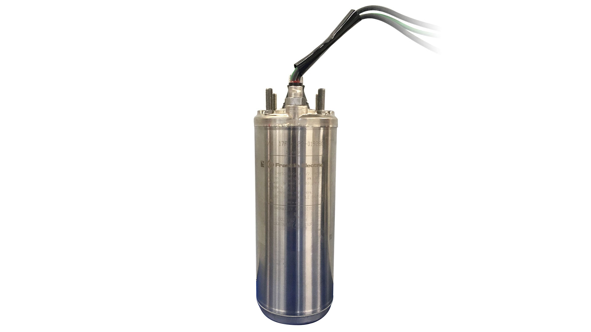 Scott Aerator replacement electric motor by Franklin Electric, stainless steel submersible motor